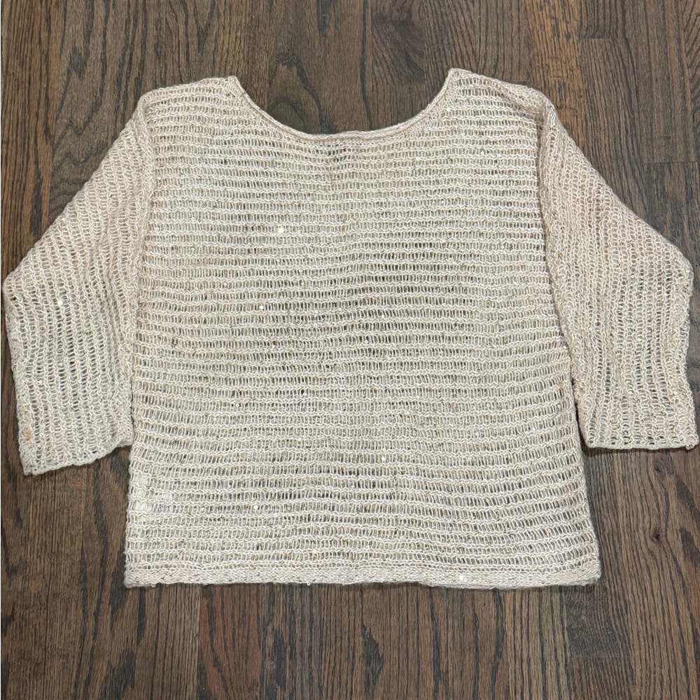 Ann Taylor Ivory Knit Top